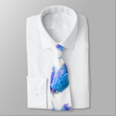 Blauwe waterverf rozen blauw bloemblauw bloemblauw stropdas (Gebonden)