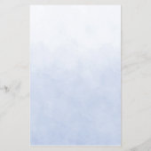 Blauwe Waterverf Rozen Vrijgezellenfeest Bingo Flyer (Achterkant)