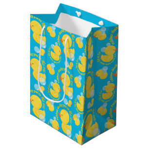 Blauwe Waterverf Rubber Ducky Jij bent de One Part Medium Cadeauzakje
