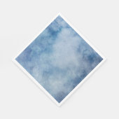 Blauwe Waterverf Servet (Hoek)