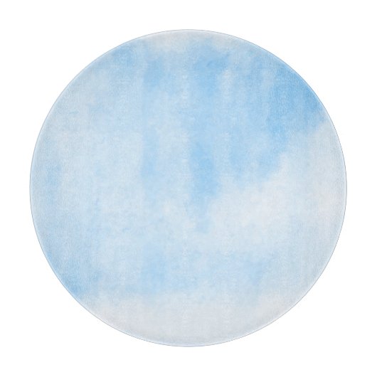 Blauwe Waterverf Snijplank (Voorkant)