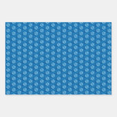 Blauwe Waterverf Snowflakes — Papieren vellen ompa (Voorkant 3)