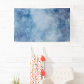 Blauwe Waterverf Spandoek (Insitu)