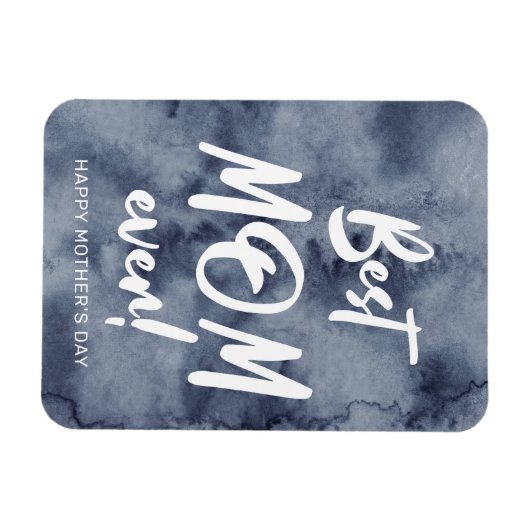 Blauwe Waterverf Splash Beste Moeder Moederdag Magneet (Horizontaal)