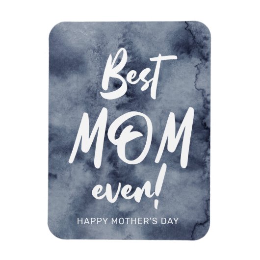 Blauwe Waterverf Splash Beste Moeder Moederdag Magneet (Verticaal)