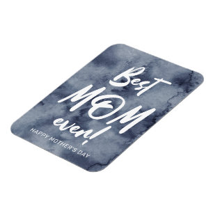 Blauwe Waterverf Splash Beste Moeder Moederdag Magneet