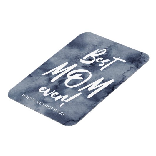 Blauwe Waterverf Splash Beste Moeder Moederdag Magneet (Linkerzijde)