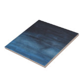 Blauwe Waterverf Splash Moderne Eenvoudige Abstrac Tegeltje (Zijkant)