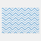 Blauwe Waterverf Stippen Gingham Wrapping Paper (Voorkant 3)