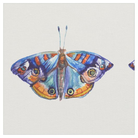 Blauwe Waterverf Stof (Close Up)