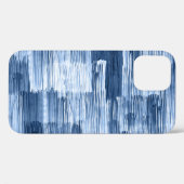 Blauwe Waterverf strepen: geometrisch patroon Case-Mate iPhone Case (Achterkant (horizontaal))