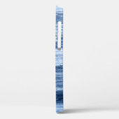 Blauwe Waterverf strepen: geometrisch patroon Case-Mate iPhone Case (Achterkant / Links)