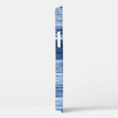 Blauwe Waterverf strepen: geometrisch patroon Case-Mate iPhone Case (Achterkant / Rechts)