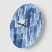 Blauwe Waterverf strepen: geometrisch patroon Grote Klok (Hoek)