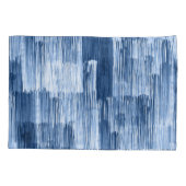 Blauwe Waterverf strepen: geometrisch patroon Kussensloop (Achterkant)