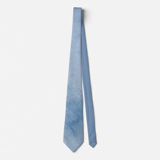 Blauwe Waterverf Stropdas (Voorkant)