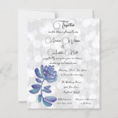 Blauwe Waterverf Succulent Minimalist (Voorkant)