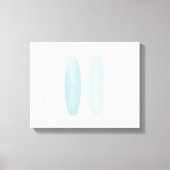 Blauwe Waterverf surfplancanvas afdrukken (Voorkant)