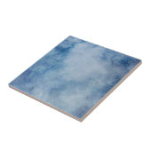 Blauwe Waterverf Tegeltje (Zijkant)