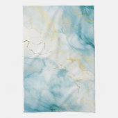 Blauwe waterverf theedoek (Verticaal)