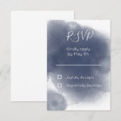 Blauwe Waterverf Thema (Voorkant / Achterkant)