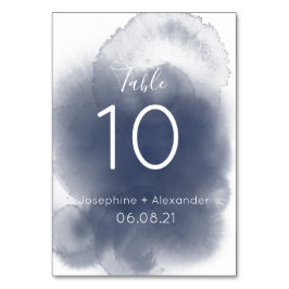 Blauwe Waterverf Thema Kaart