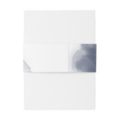 Blauwe Waterverf Thema Uitnodigingen Wikkel (Achterkant Voorbeeld)