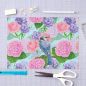 Blauwe waterverf tissuepapier (Craft)