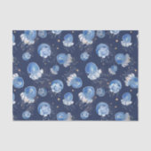 Blauwe Waterverf Tissuepapier (Voorkant)