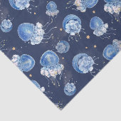 Blauwe Waterverf Tissuepapier (Detail)