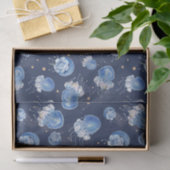 Blauwe Waterverf Tissuepapier (Geschenk)