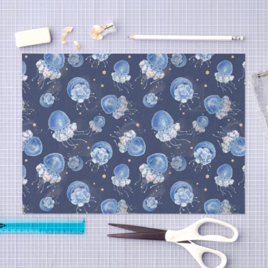 Blauwe Waterverf Tissuepapier (Craft)