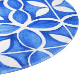 Blauwe Waterverf Toscaanse Italiaanse Tegel Snijplank (Hoek)