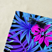 Blauwe Waterverf Tropisch Hawaïaans Strandlaken (In situ)