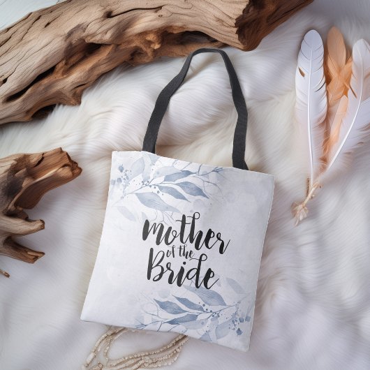 Blauwe Waterverf trouwmoeder van de bruid Tote Bag