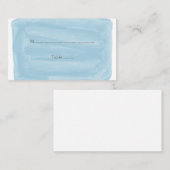 Blauwe Waterverf Trouwplaatskaarten Plaatskaartje (Voorkant / Achterkant)