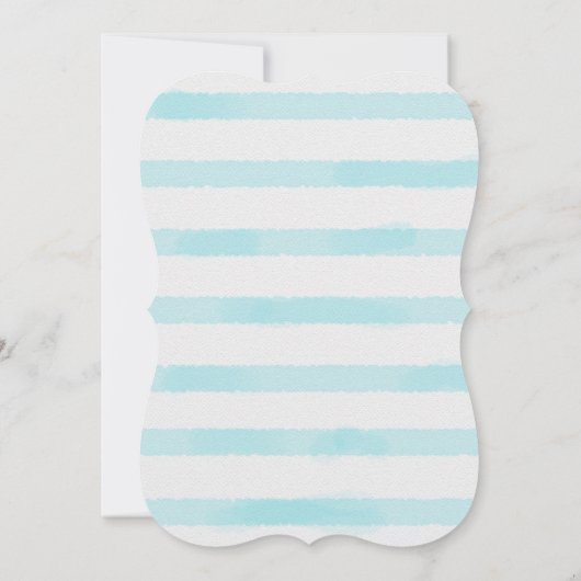 Blauwe Waterverf Twinkle Twinkle Little Star Showe Kaart (Achterkant)