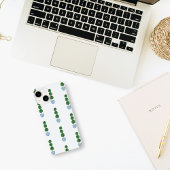 Blauwe waterverf vaas preppy topiary Case-Mate iPhone case