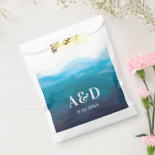 Blauwe Waterverf van de Golfoorlog Bedankzakje (Gezegeld)