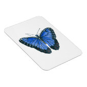 Blauwe waterverf van de Morpho-vlinder Magneet (Rechterzijde)