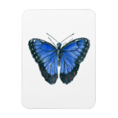 Blauwe waterverf van de Morpho-vlinder Magneet (Verticaal)