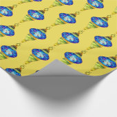 Blauwe waterverf van de mozaïekkunst van Turkse la Cadeaupapier (Hoek)