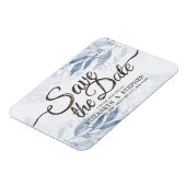 Blauwe Waterverf verlaat de buitenaardse bruiloft  Magneet (Linkerzijde)