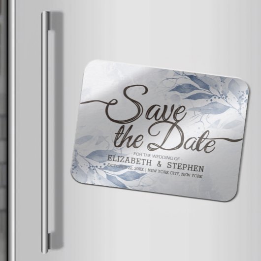 Blauwe Waterverf verlaat de buitenaardse bruiloft  Magneet