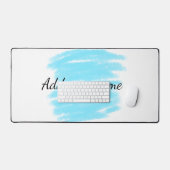 Blauwe waterverf voeg hier naam tekstbericht toe g bureaumat (Keyboard & Muis)