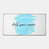 Blauwe waterverf voeg hier naam tekstbericht toe g bureaumat (Voorkant)