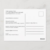 Blauwe Waterverf voor deur We hebben Briefkaart ve (Achterkant)