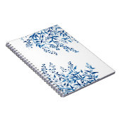 Blauwe Waterverf voor filialen — spirale laptop Notitieboek (Rechterzijde)