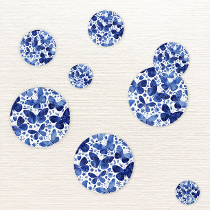 Blauwe Waterverf voor vlinder Confetti