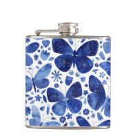 Blauwe Waterverf voor vlinder